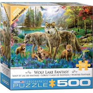 Eurographics (6500-5360) - "Wolf Lake Fantasy" - 500 pieces puzzle