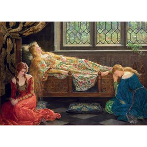 Educa (18464) - John Collier: "The Sleeping Beauty" - 1500 pieces puzzle