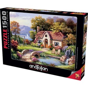 Anatolian (4559) - Sung Kim: "Stone Bridge Cottage" - 1500 pieces puzzle