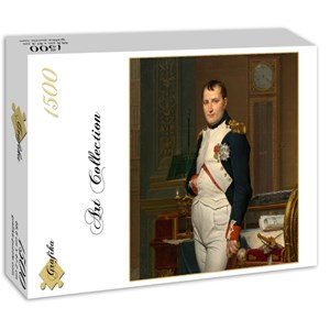 Grafika (01191) - Jacques-Louis David: "The Emperor Napoleon in his study at the Tuileries, 1812" - 1500 pieces puzzle
