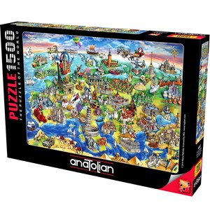 Anatolian (4557) - Maria Rabinsky: "European World" - 1500 pieces puzzle