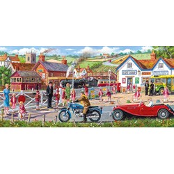 Gibsons (G4046) - Derek Roberts: "Railroad Crossing" - 636 pieces puzzle