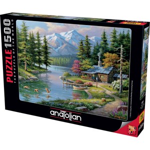 Anatolian (4554) - Sung Kim: "Resting Canoe" - 1500 pieces puzzle