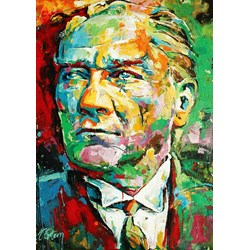 Anatolian (4555) - Tolga Ertem: "Mustafa Kemal Ataturk" - 1500 pieces puzzle