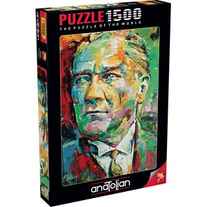 Anatolian (4555) - Tolga Ertem: "Mustafa Kemal Ataturk" - 1500 pieces puzzle