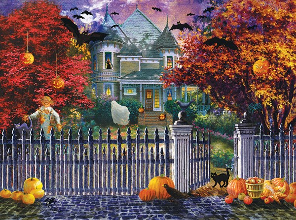 SunsOut (19227) - Nicky Boehme: "Halloween House" - 1000 pieces puzzle