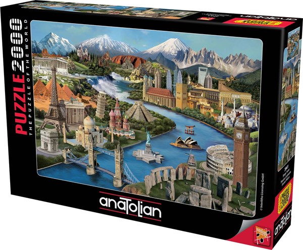 Anatolian (3941) - Daniela Pirola: "Popular Landmarks" - 2000 pieces puzzle
