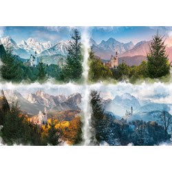 Ravensburger (16137) - "Fairy Castle in 4 Seasons (Neuschwanstein)" - 18000 pieces puzzle