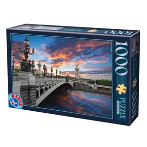 D-Toys (74744) - "Alexander III Bridge, Paris, France" - 1000 pieces puzzle