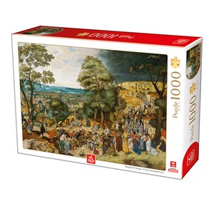 Deico (76663) - Pieter Brueghel the Younger: "Christ Carrying the Cross" - 1000 pieces puzzle