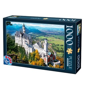 D-Toys (70654) - "Neuschwanstein Castle, Germany" - 1000 pieces puzzle