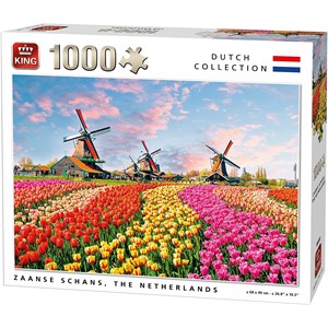 King International (05722) - "Zaanse Schans, The Nederlands" - 1000 pieces puzzle