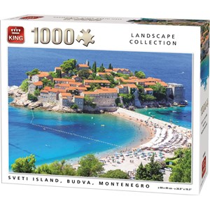 King International (55950) - "Sveti Island, Budva, Montenegro" - 1000 pieces puzzle