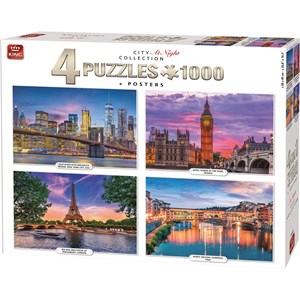 King International (55957) - "City at Night Collection" - 1000 pieces puzzle