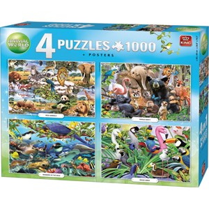 King International (55930) - "Animal World" - 1000 pieces puzzle