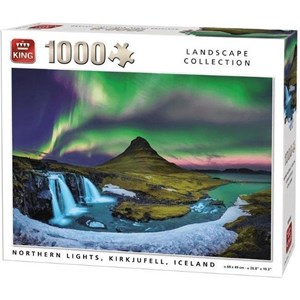 King International (55938) - "Northern Lights, Kirkjufell, Iceland" - 1000 pieces puzzle