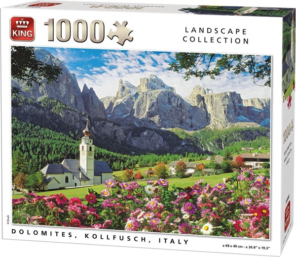 King International (55940) - "Dolomites, Kollfusch, Italy" - 1000 pieces puzzle