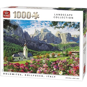 King International (55940) - "Dolomites, Kollfusch, Italy" - 1000 pieces puzzle