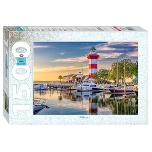 Step Puzzle (83063) - "Harbour Town Lighthouse, South Carolina" - 1500 pieces puzzle