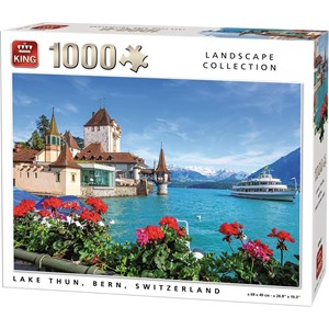 King International (55941) - "Lake Thun, Bern, Switzerland" - 1000 pieces puzzle