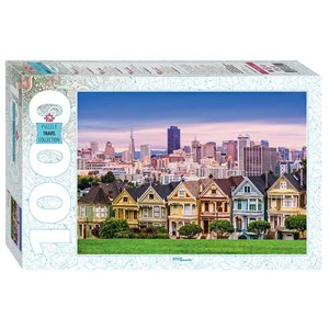 Step Puzzle (79141) - "The Painted Ladies of San Francisco" - 1000 pieces puzzle