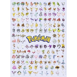 Ravensburger (14781) - "Pokémon, Pokédex First Generation" - 500 pieces puzzle
