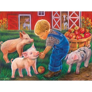 SunsOut (35875) - Tricia Reilly-Matthews: "Little Farm Boy" - 500 pieces puzzle