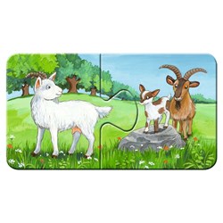 Ravensburger (05072) - "Animal Families on the Farm" - 2 pieces puzzle