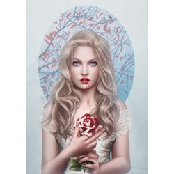 Grafika (01038) - Cris Ortega: "Blood Rose" - 1000 pieces puzzle