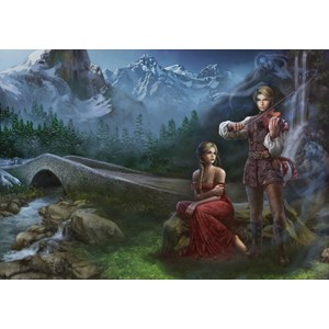 Grafika (00996) - Cris Ortega: "Whispering Sorrows" - 1000 pieces puzzle