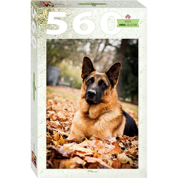 Step Puzzle (78107) - "German Shepherd" - 560 pieces puzzle
