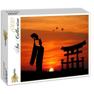 Grafika (00653) - "Geisha at Sunset" - 1000 pieces puzzle