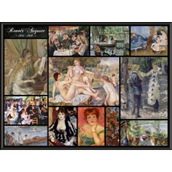 Grafika (00842) - Pierre-Auguste Renoir: "Auguste Renoir, Collage" - 2000 pieces puzzle
