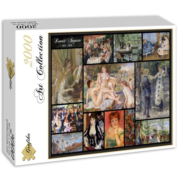 Grafika (00842) - Pierre-Auguste Renoir: "Auguste Renoir, Collage" - 2000 pieces puzzle