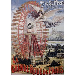Grafika (00622) - "Affiche Publicitaire pour la Grande Roue de Paris, 1910" - 1000 pieces puzzle