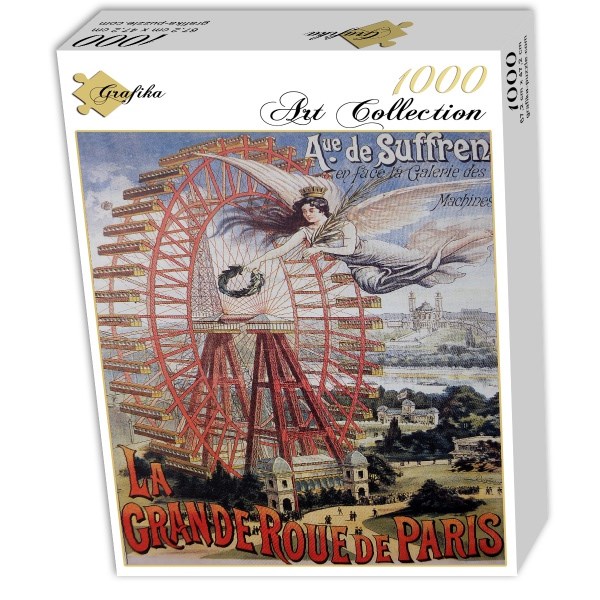Grafika (00622) - "Affiche Publicitaire pour la Grande Roue de Paris, 1910" - 1000 pieces puzzle