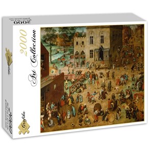 Grafika (00709) - Pieter Brueghel the Elder: "Children's Games, 1560" - 2000 pieces puzzle