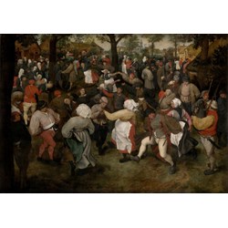 Grafika (00715) - Pieter Brueghel the Elder: "The Wedding Dance, 1566" - 1000 pieces puzzle