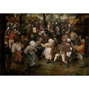 Grafika (00715) - Pieter Brueghel the Elder: "The Wedding Dance, 1566" - 1000 pieces puzzle