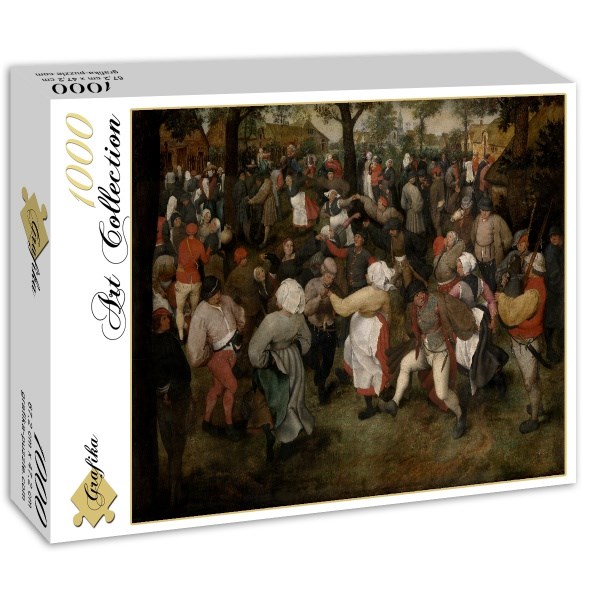 Grafika (00715) - Pieter Brueghel the Elder: "The Wedding Dance, 1566" - 1000 pieces puzzle