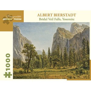 Pomegranate (aa1029) - Albert Bierstadt: "Bridal Veil Falls, Yosemite Valley, California" - 1000 pieces puzzle