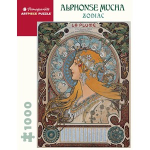 Pomegranate (aa1085) - Alphonse Mucha: "Zodiac" - 1000 pieces puzzle