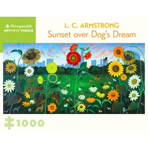 Pomegranate (aa1090) - L. C. Armstrong: "Sunset over Dog's Dream" - 1000 pieces puzzle