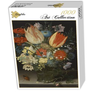 Grafika (01582) - Peter Binoit: "Still Life with Tulips, 1623" - 1000 pieces puzzle