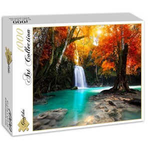 Grafika (01141) - "Deep Forest Waterfall" - 1000 pieces puzzle