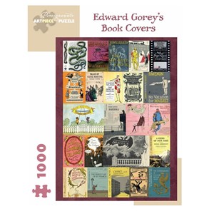 Pomegranate (aa1043) - Edward Gorey: "Edward Gorey's Book Covers" - 1000 pieces puzzle
