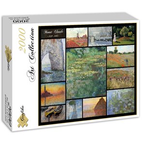 Grafika (00874) - Claude Monet: "Claude Monet, Collage" - 2000 pieces puzzle