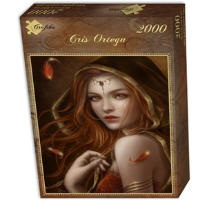Grafika (00987) - Cris Ortega: "Red Path of Eternity" - 2000 pieces puzzle