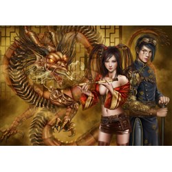 Grafika (01101) - Cris Ortega: "Chasing the Dragon" - 1000 pieces puzzle