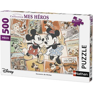 Nathan (87217) - "Mickey Mouse" - 500 pieces puzzle
